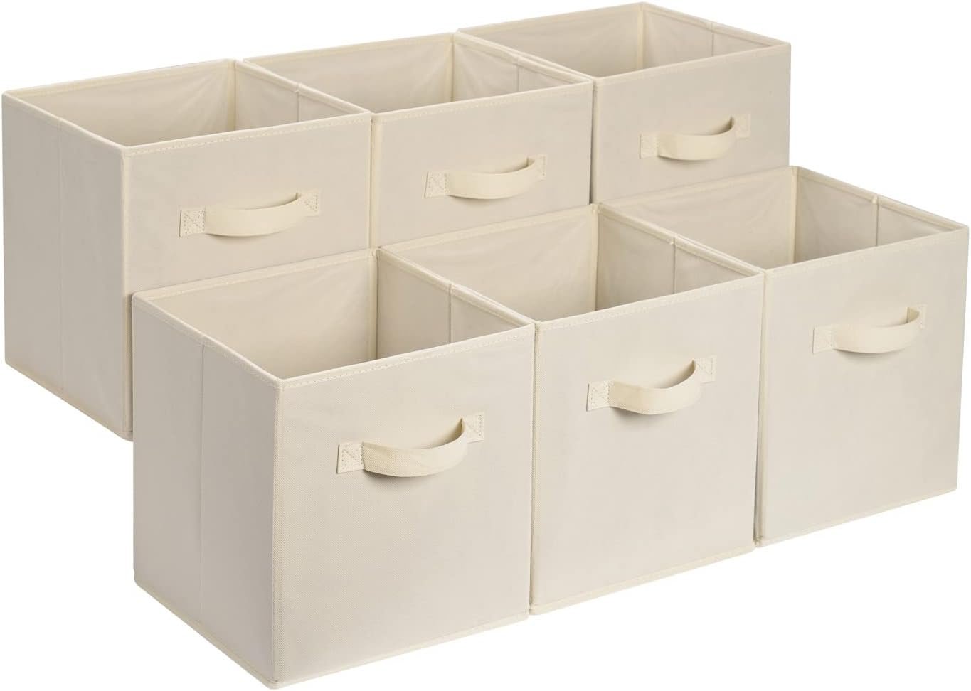 51F6GVtM9RL._AC_SL1500_ Collapsible Fabric Storage Cube Bins Organizer - 图片 1