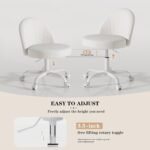 Comfy Velvet Swivel Desk Chair - 图片 2