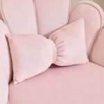 Petal Makeup Vanity Chair with Back - 图片 5