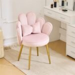Petal Makeup Vanity Chair with Back