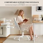 Comfy Velvet Swivel Desk Chair - 图片 3