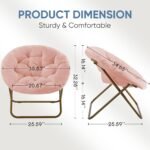Faux Fur Saucer Chair - 图片 5