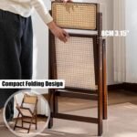 Wooden Rattan Folding Chairs - 图片 2