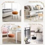 White Vanity Stools - 图片 4