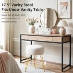 White Vanity Stools - 图片 2